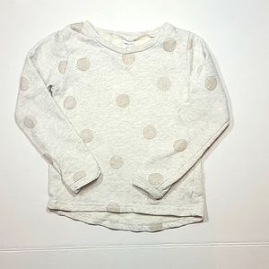 💘Carter's 5T Glitter Polka-Dot Sweatshirt